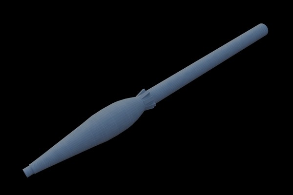 3d model rpg-7 rocket propelled grenade - rpg-7 (low poly) by Maarten_Dominicus
